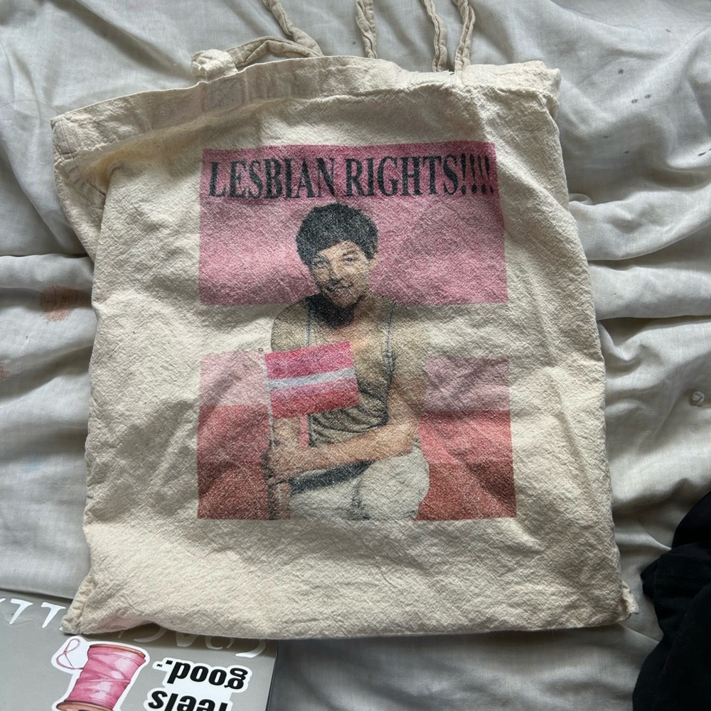 Canvas Tote Bag with Graphic Print